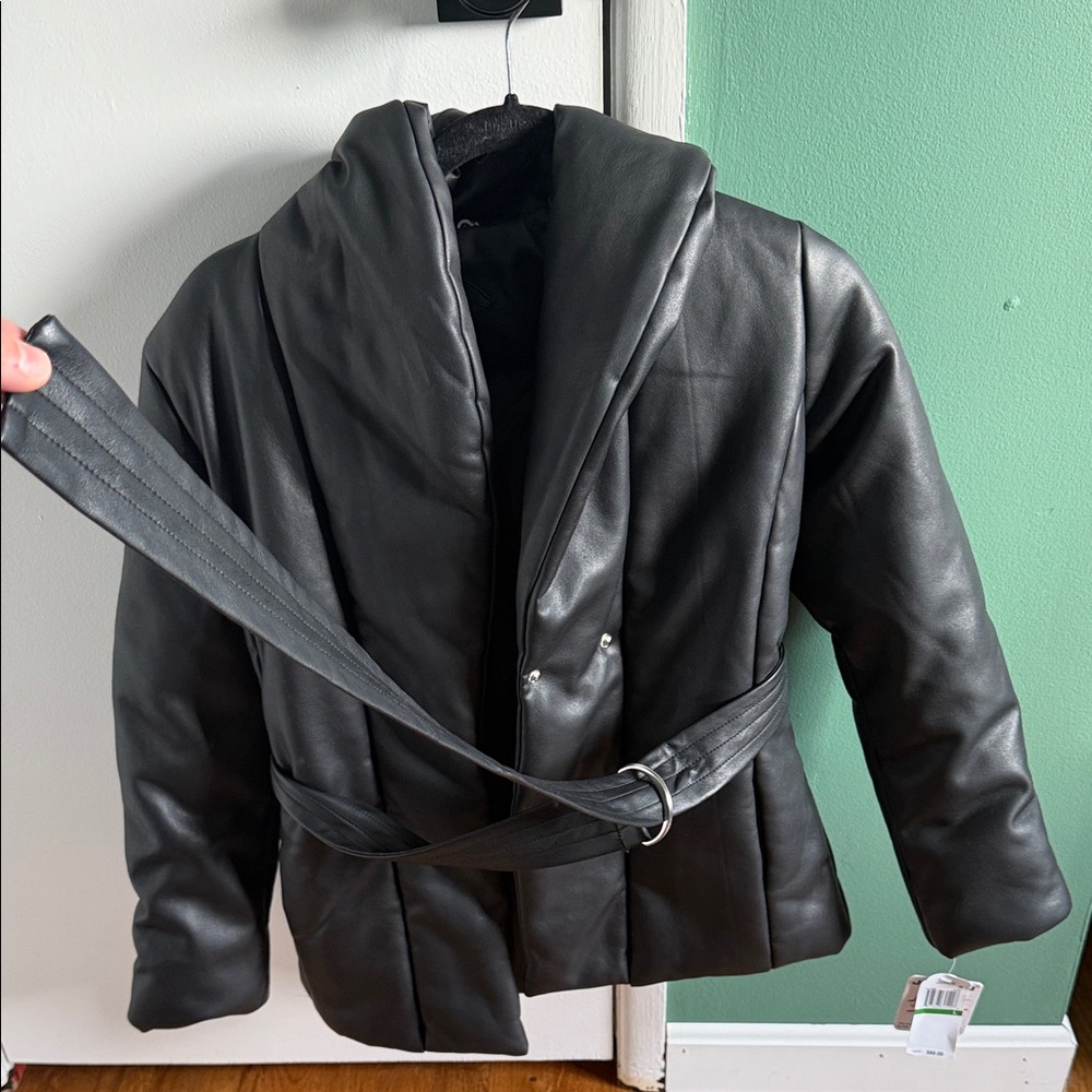 Jou Jou Black Belted Jacket